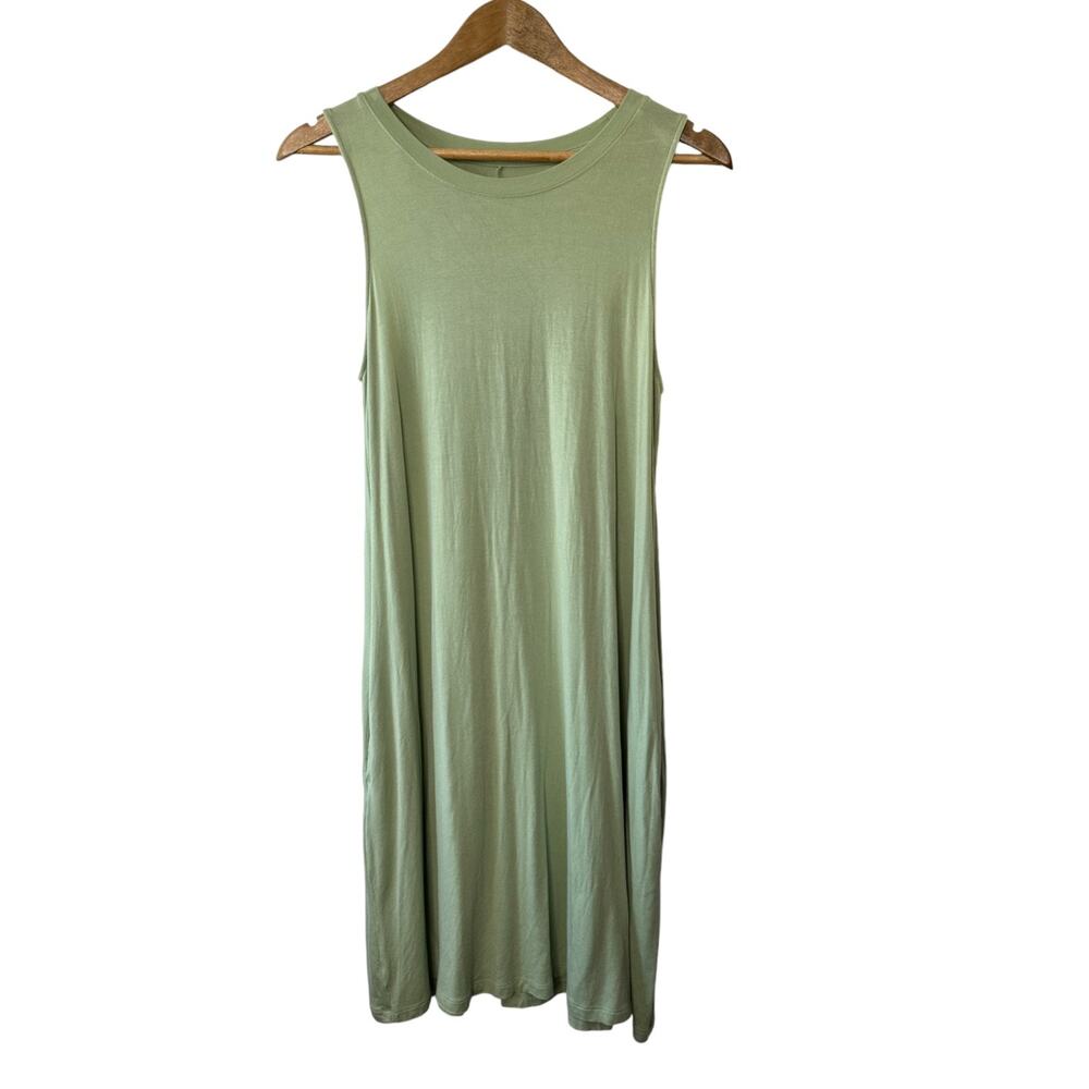 Time and Tru Light Green Sleeveless A-Line Swing Dress Women's Medium 8-10
